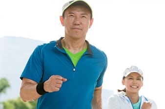 Person jogging